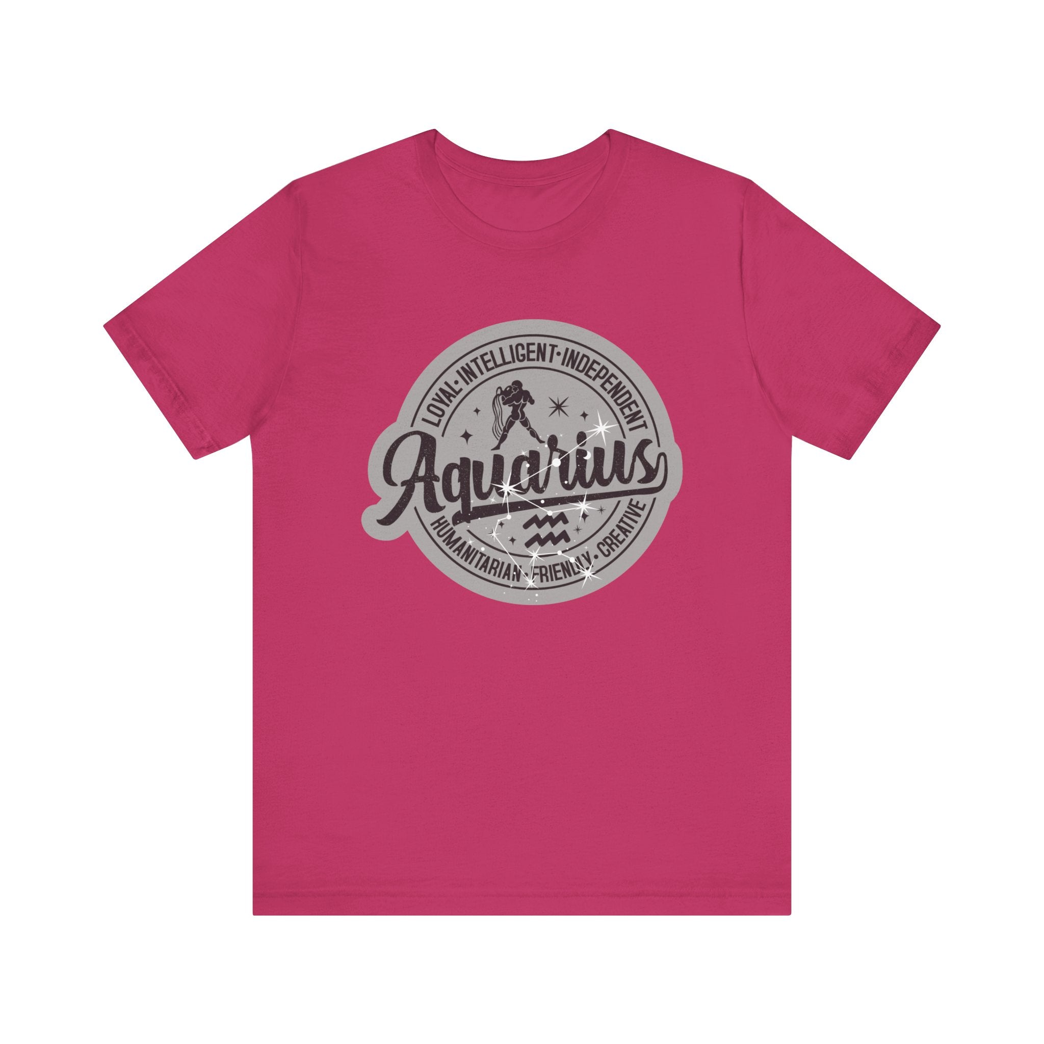 Aquarius Zodiac Unisex Casual Classic Jersey Short Sleeve Tee